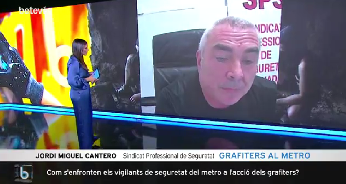 BETEVÉ: Entrevista a SPS-Catalunya por la seguridad en el Metro de Barcelona